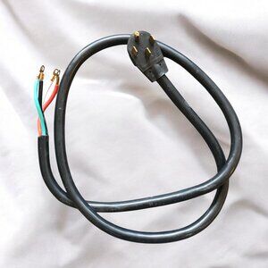 4 PRONG RANGE POWER CORD.  6 Foot Stove Cord 50 AMP